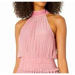 $295 Ramy Brook Blouse Size XS NEW Halter Top Womens Color Flirt